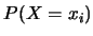$P(X=x_i)$