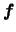 $\mbox{\mathversion{bold}{$f$}}$