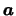 $\mbox{\mathversion{bold}{$a$}}$