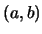 $(a,b)$