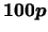 ${\bf 100}\mbox{\mathversion{bold}{$p$}}$
