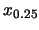 $x_{0.25}$