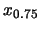 $x_{0.75}$