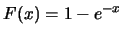 $F(x)=1-e^{-x}$