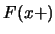 $F(x+)$