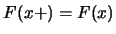 $F(x+)=F(x)$
