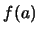 $f(a)$
