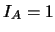 $I_A=1$