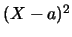 $(X-a)^2$