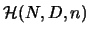 ${\cal H}(\linebreak N,D,n)$