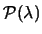 ${\cal
P}(\lambda)$