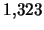$1,\!323$