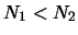 $N_1<N_2$