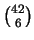${{42}\choose{6}}$