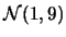 $\mathcal{N}(1,9)$