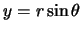 $y=r\sin\theta$