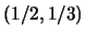 $(1/2,1/3)$