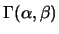 $\Gamma(\alpha,\beta)$