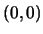 $(0,0)$