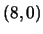 $(8,0)$
