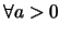$\forall a>0$