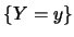 $\{Y=y\}$