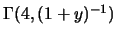 $\Gamma(4, (1+y)^{-1})$