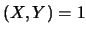 $(X,Y)=1$