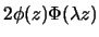 $2\phi(z)\Phi(\lambda z)$
