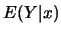 $E(Y\vert x)$
