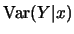 $\mbox{Var}(Y\vert x)$