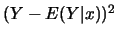 $(Y-E(Y\vert x))^2$