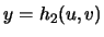 $y=h_2(u,v)$