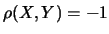 $\rho(X,Y)=-1$