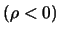 $(\rho<0)$