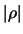 $\vert\rho\vert$