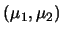 $(\mu_1,\mu_2)$