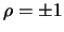 $\rho=\pm 1$