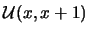 ${\cal U}(x,x+1)$