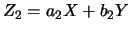 $Z_2=a_2X+b_2Y$
