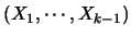 $(X_1,\cdots,X_{k-1})$