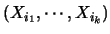 $(X_{i_1},\cdots,X_{i_k})$