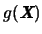 $g(\mbox{\it\textbf{X}})$