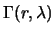 $\Gamma(r,\lambda)$