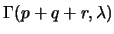 $\Gamma(p+q+r,\lambda)$