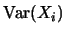 $\mbox{Var}(X_i)$