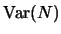 $\mbox{Var}(N)$