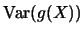 $\mbox{Var} \linebreak (g(X))$