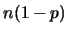 $n(1-p)$