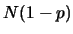 $N(1-p)$